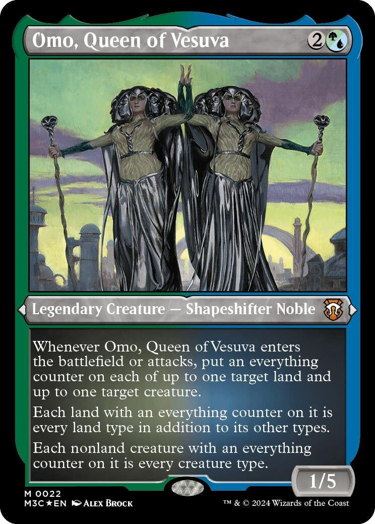Omo, Queen of Vesuva (Foil Etched) (22) (Commander: Modern Horizons 3)