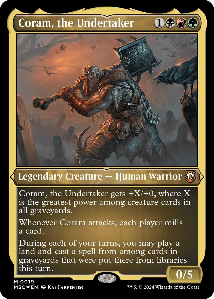 Coram, the Undertaker (Foil Etched) (19) (Commander: Modern Horizons 3)