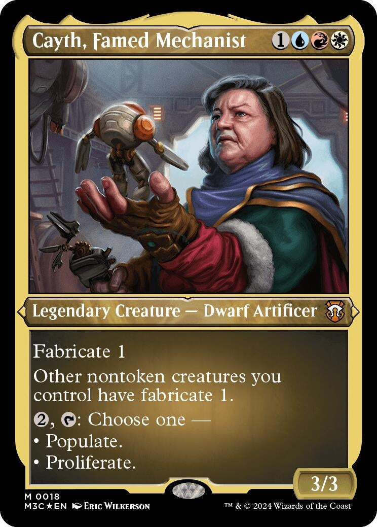 Cayth, Famed Mechanist (Foil Etched) (18) (Commander: Modern Horizons 3)