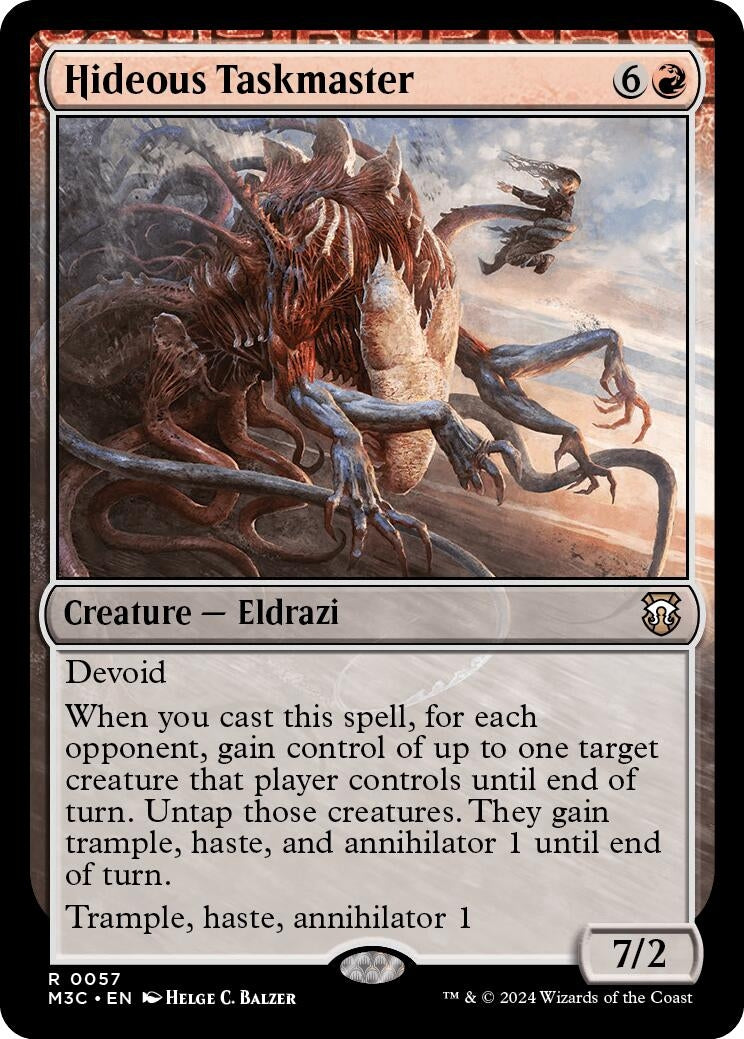 Hideous Taskmaster (Ripple Foil) (57) (Commander: Modern Horizons 3)
