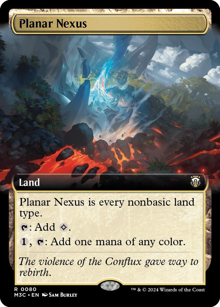 Planar Nexus (Extended Art) (Ripple Foil) (80) (Commander: Modern Horizons 3)
