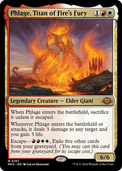 Phlage, Titan of Fire's Fury (197) (Modern Horizons 3)