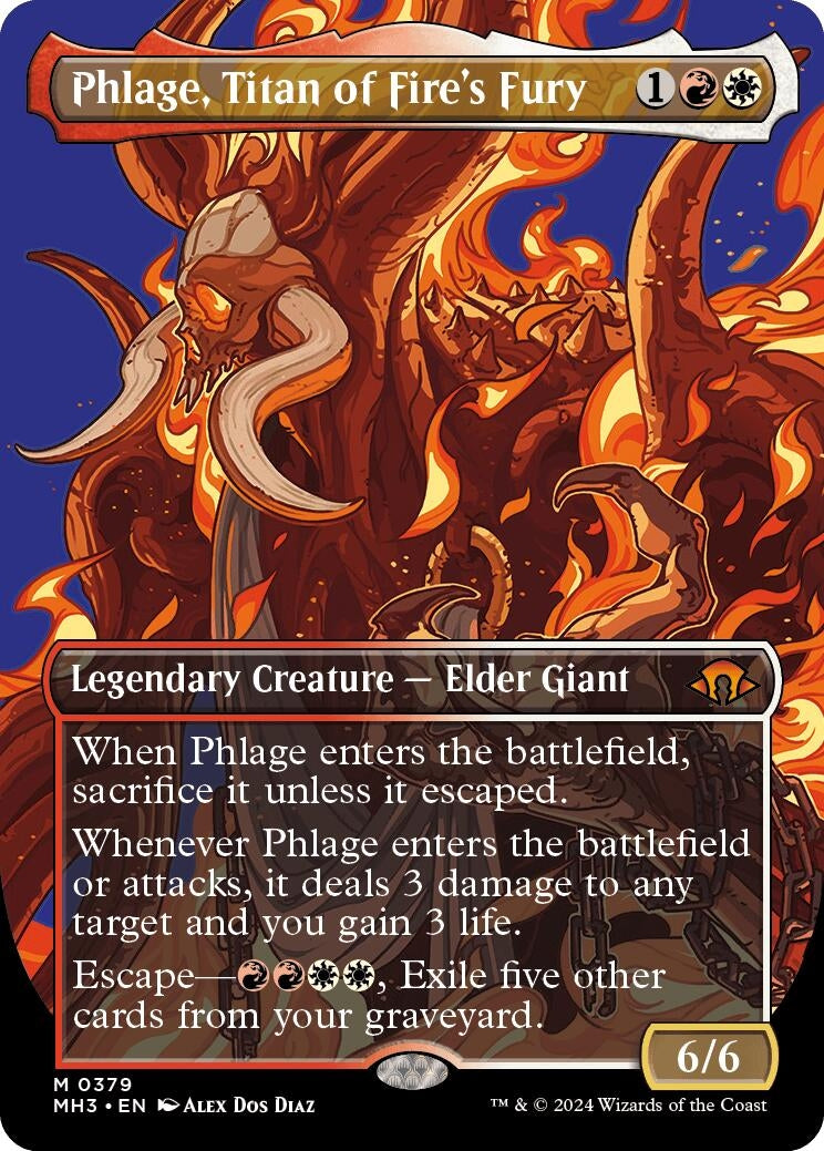 Phlage, Titan of Fire's Fury (Borderless) (379) (Modern Horizons 3)
