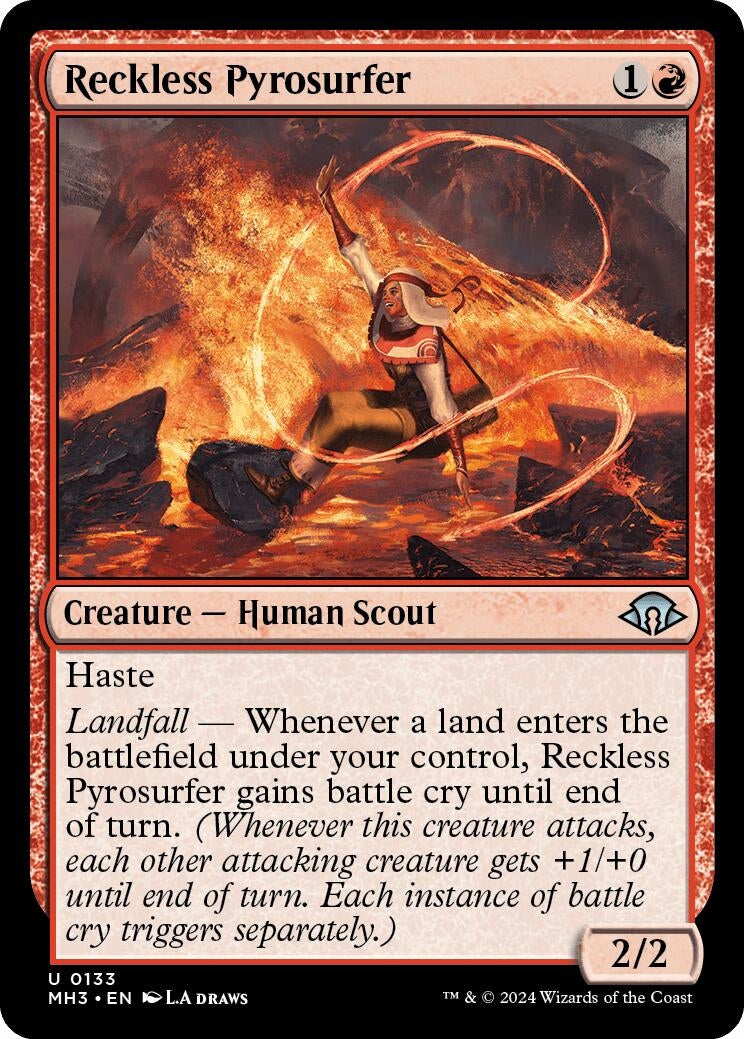 Reckless Pyrosurfer (133) (Modern Horizons 3)