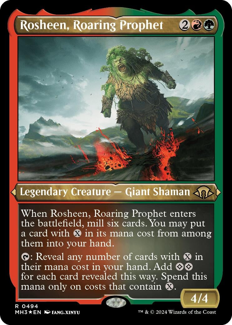 Rosheen, Roaring Prophet (Foil Etched) (494) (Modern Horizons 3)