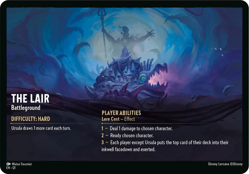 The Lair // Infinite Wrath - Battleground (Oversized) (Illumineer's Quest: Deep Trouble)