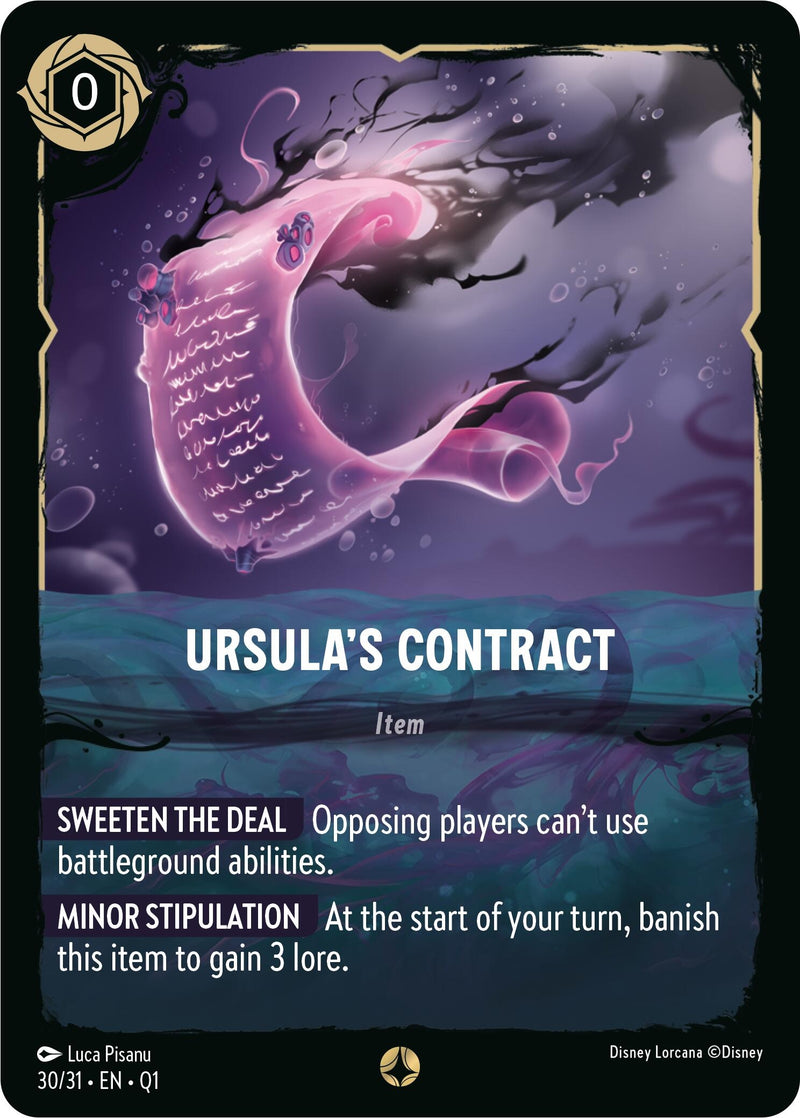 Image for Ursula's Contract (30/31) (Illumineer's Quest: Deep Trouble) - Disney Lorcana