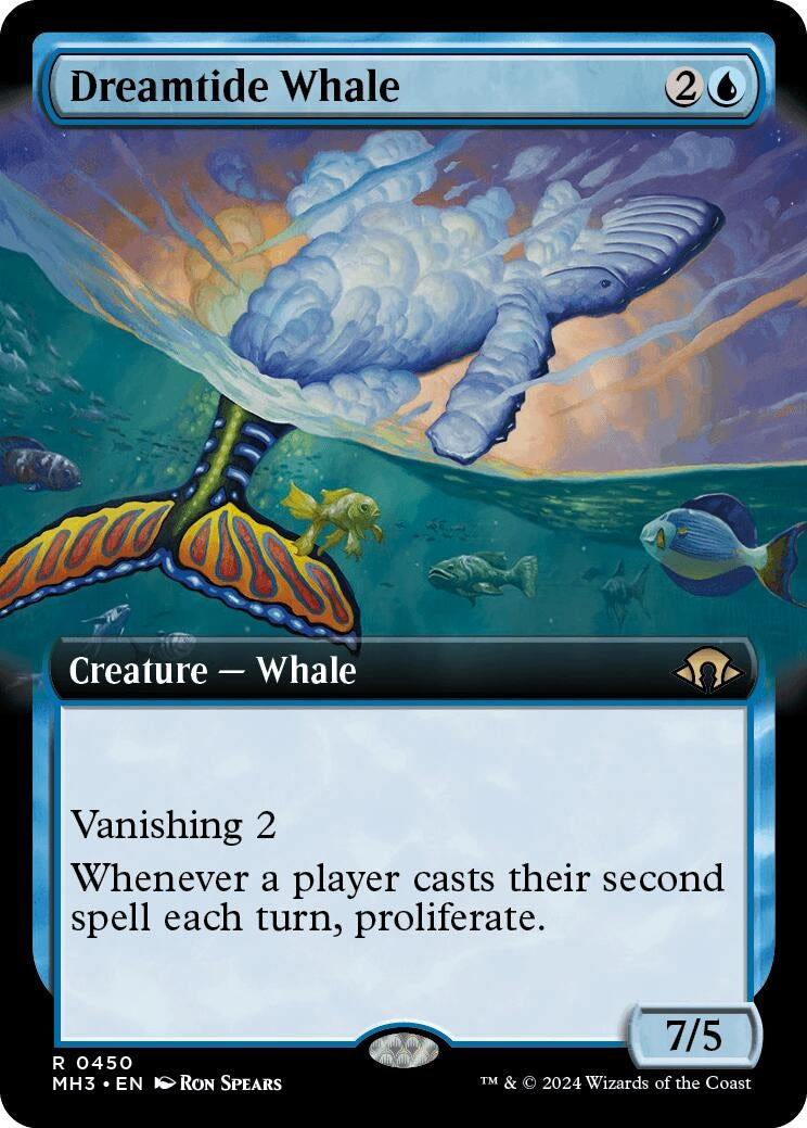 Dreamtide Whale (Extended Art) (450) (Modern Horizons 3)
