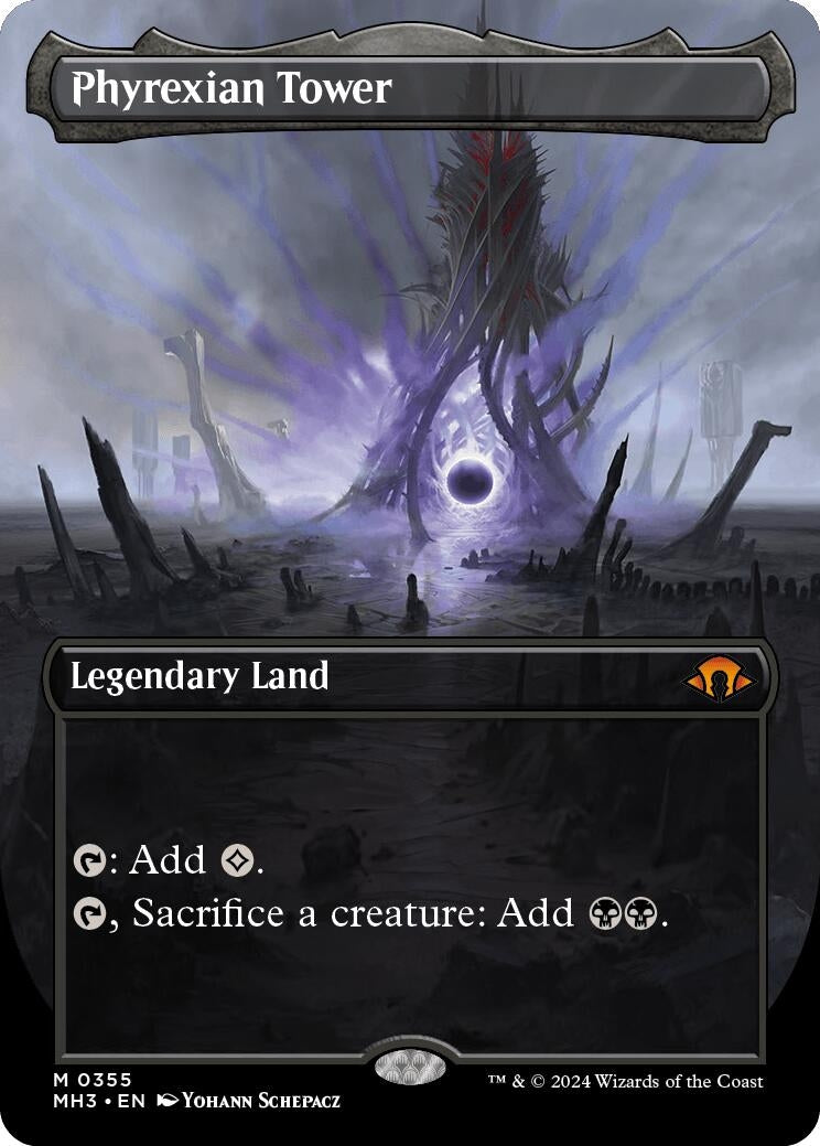 Phyrexian Tower (Borderless) (355) (Modern Horizons 3)