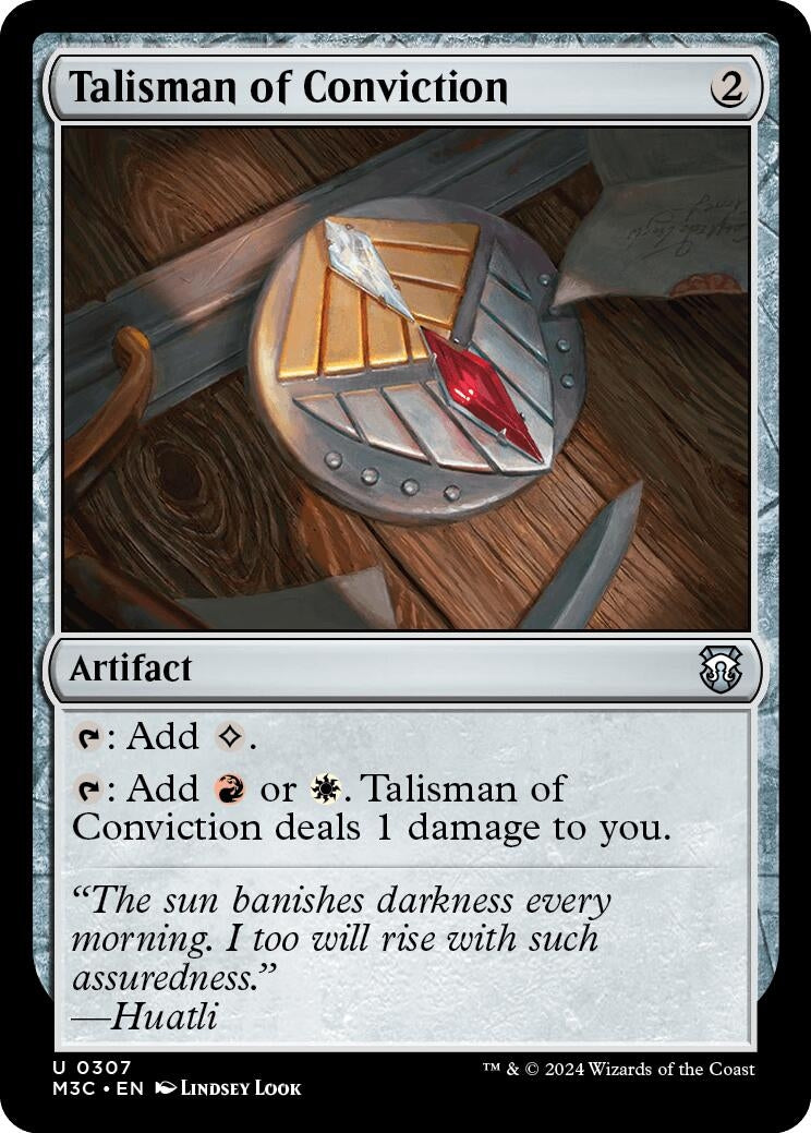 Talisman of Conviction (307) (Commander: Modern Horizons 3)