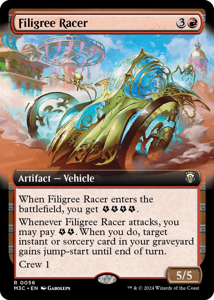 Filigree Racer (Extended Art) (56) (Commander: Modern Horizons 3)