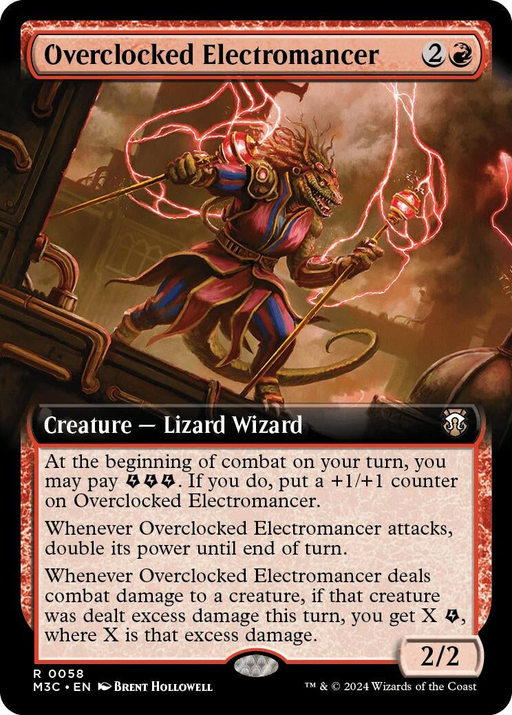 Overclocked Electromancer (Extended Art) (58) (Commander: Modern Horizons 3)