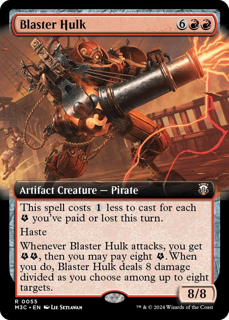 Blaster Hulk (Extended Art) (55) (Commander: Modern Horizons 3)