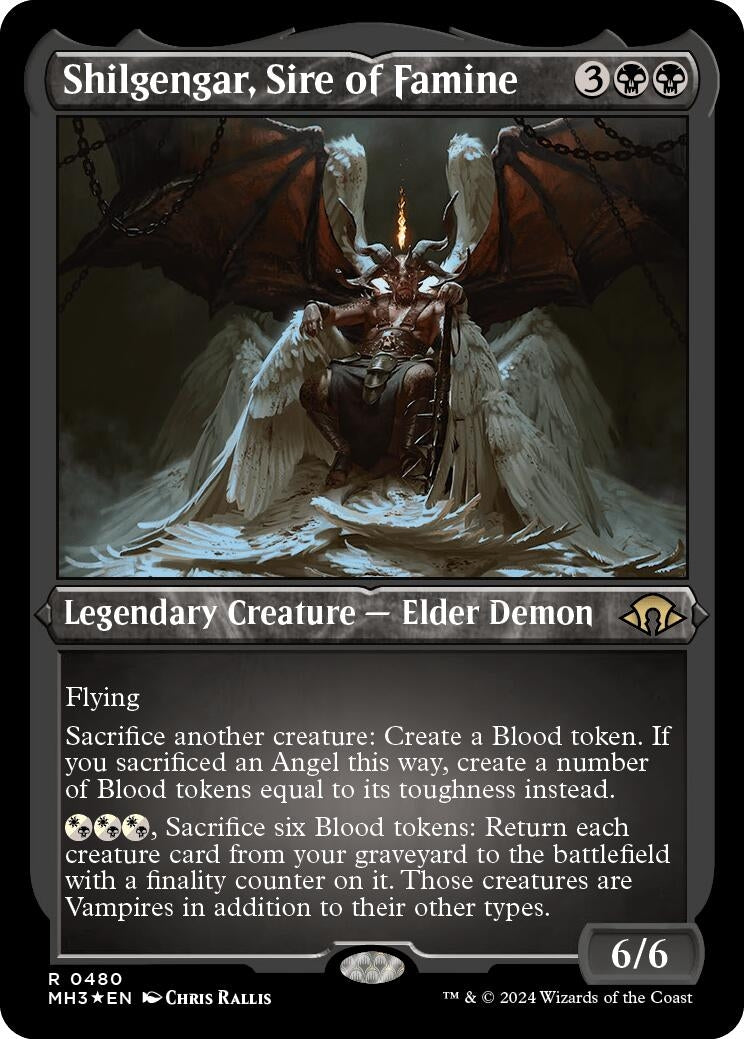 Shilgengar, Sire of Famine (Foil Etched) (480) (Modern Horizons 3)