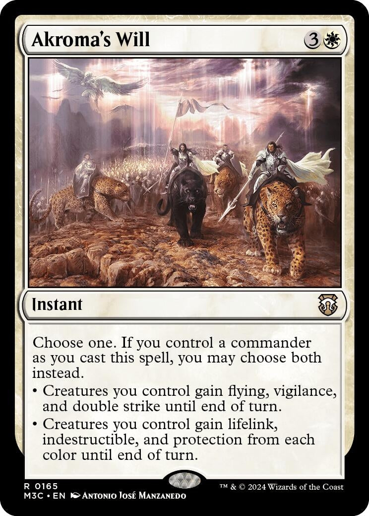 Akroma's Will (Ripple Foil) (165) (Commander: Modern Horizons 3)