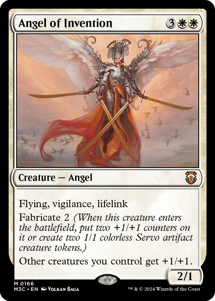 Angel of Invention (Ripple Foil) (166) (Commander: Modern Horizons 3)