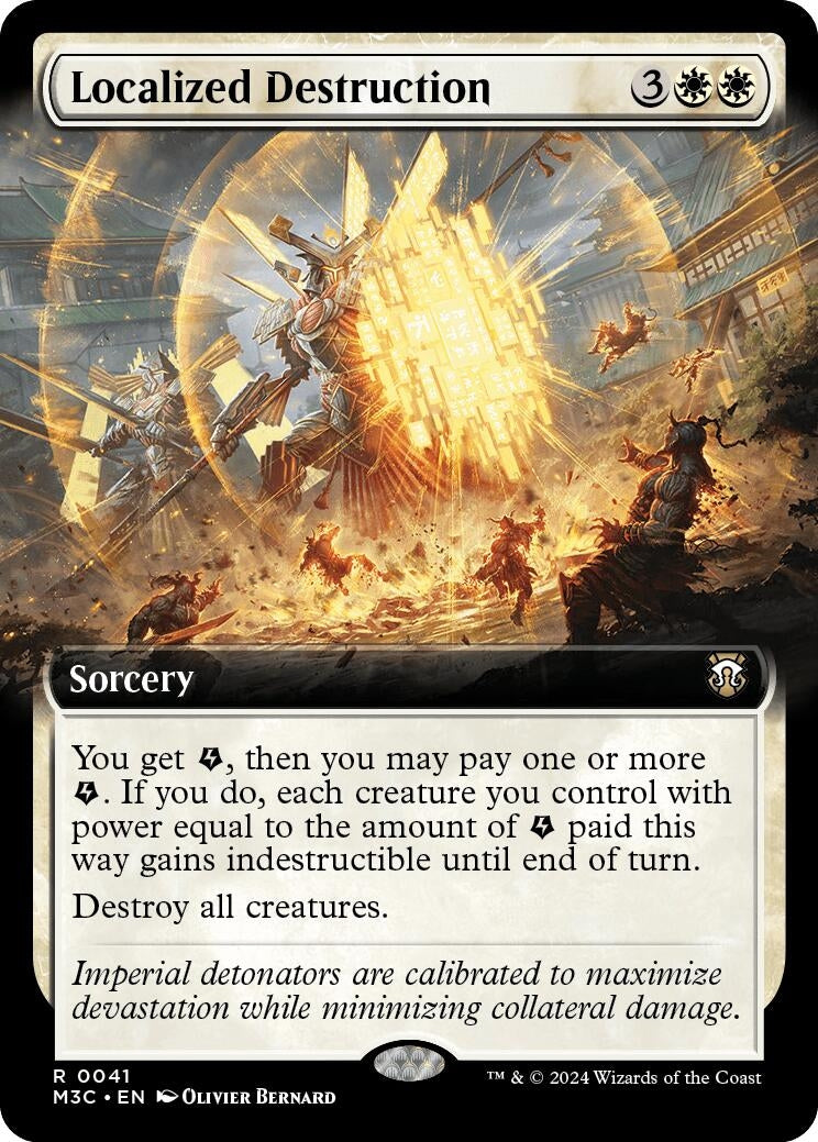 Localized Destruction (Extended Art) (Ripple Foil) (41) (Commander: Modern Horizons 3)