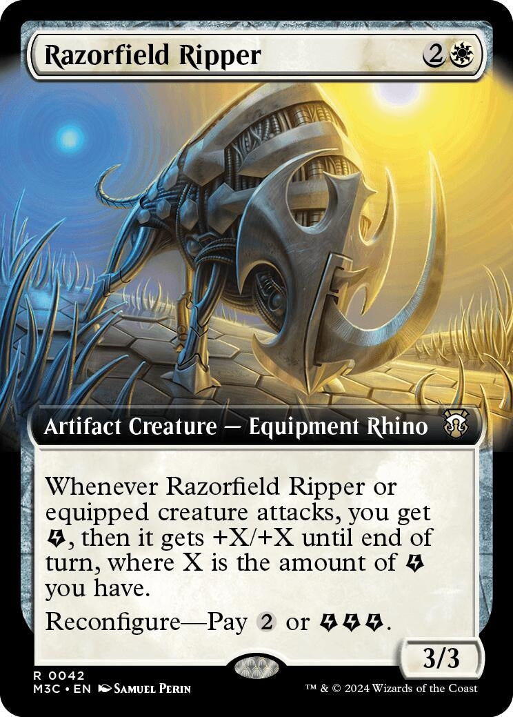 Razorfield Ripper (Extended Art) (Ripple Foil) (42) (Commander: Modern Horizons 3)