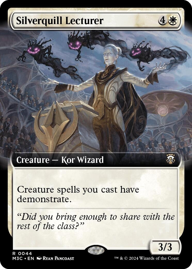 Silverquill Lecturer (Extended Art) (Ripple Foil) (44) (Commander: Modern Horizons 3)