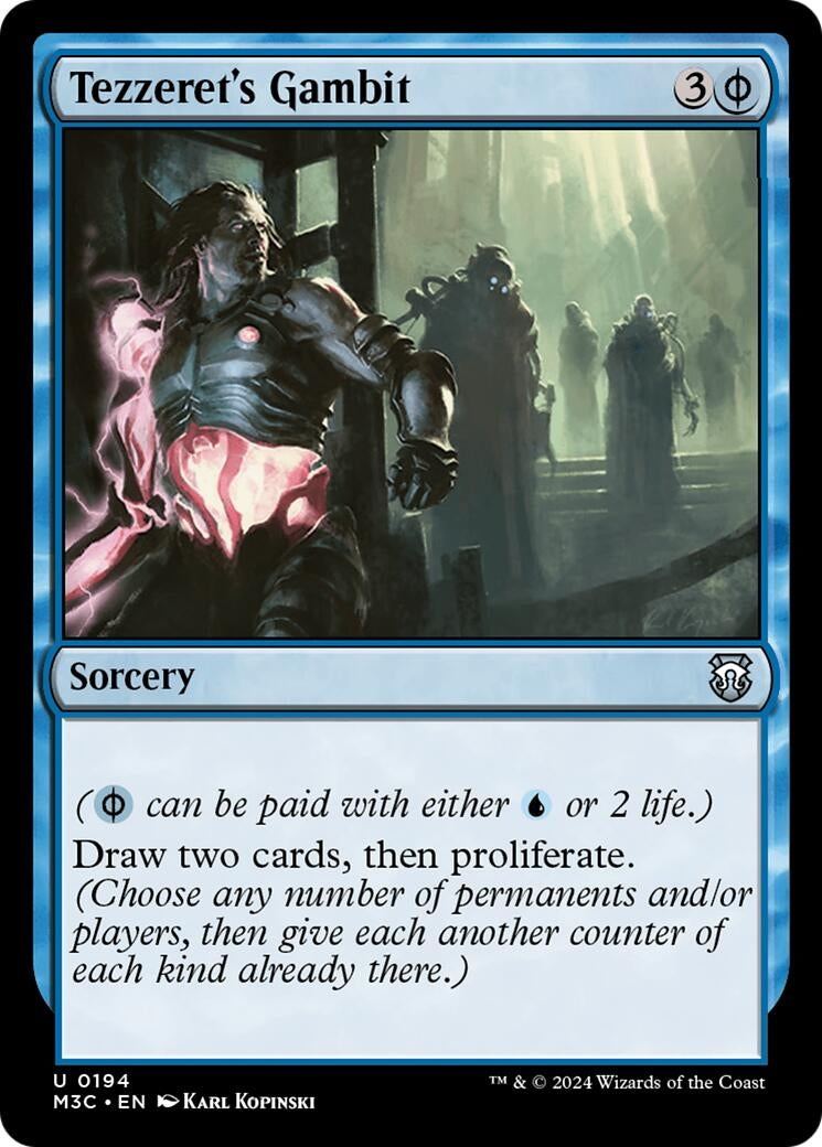 Tezzeret's Gambit (Ripple Foil) (194) (Commander: Modern Horizons 3)