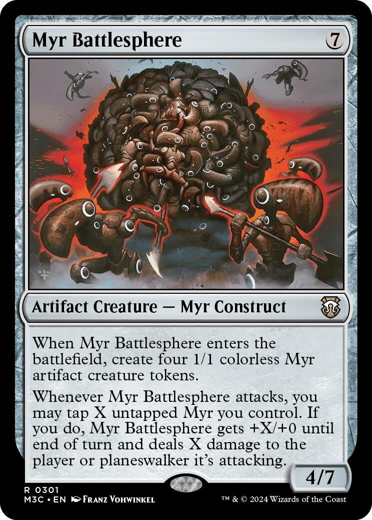 Myr Battlesphere (Ripple Foil) (301) (Commander: Modern Horizons 3)