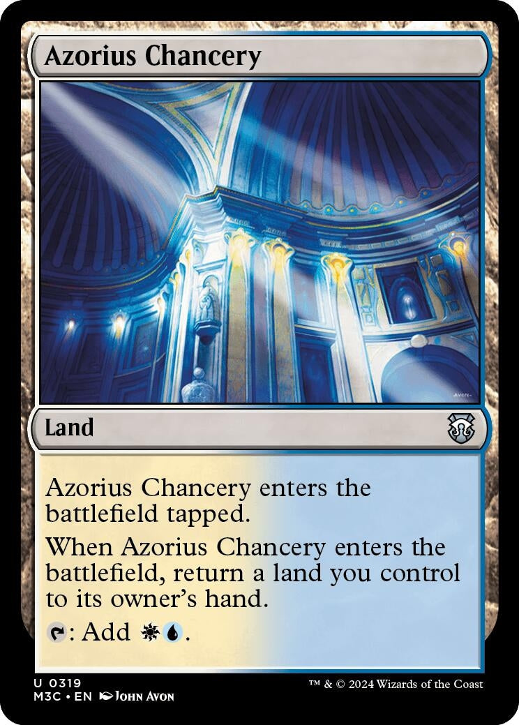 Azorius Chancery (Ripple Foil) (319) (Commander: Modern Horizons 3)
