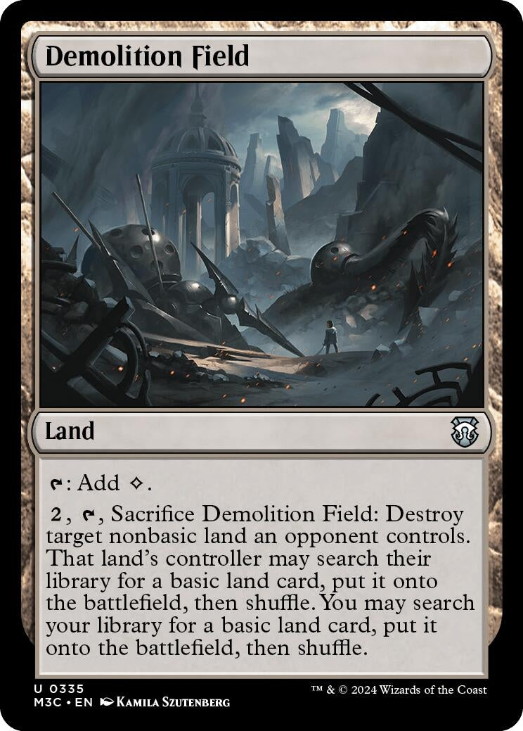 Demolition Field (Ripple Foil) (335) (Commander: Modern Horizons 3)