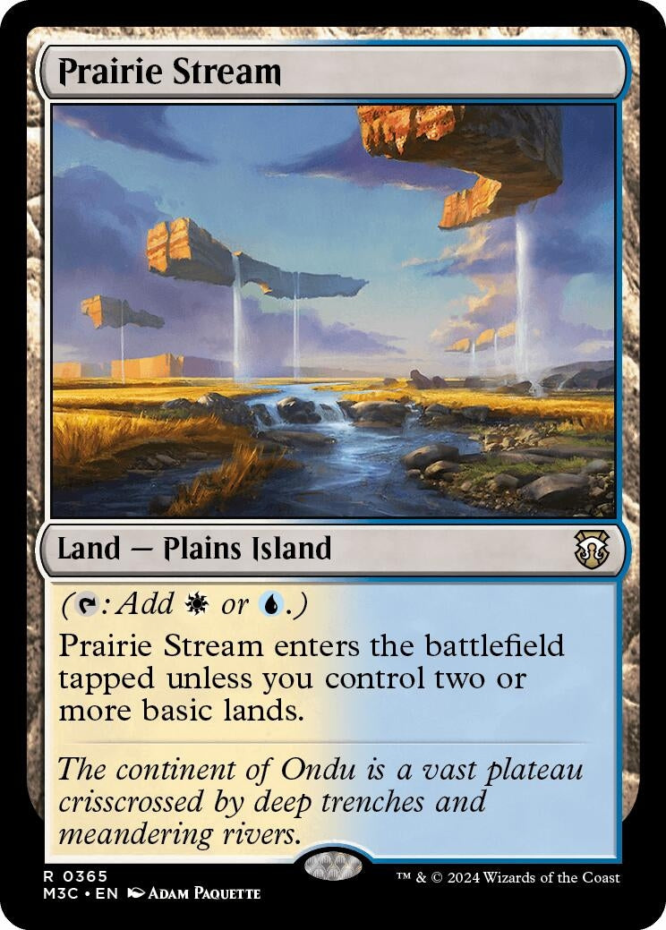 Prairie Stream (Ripple Foil) (365) (Commander: Modern Horizons 3)