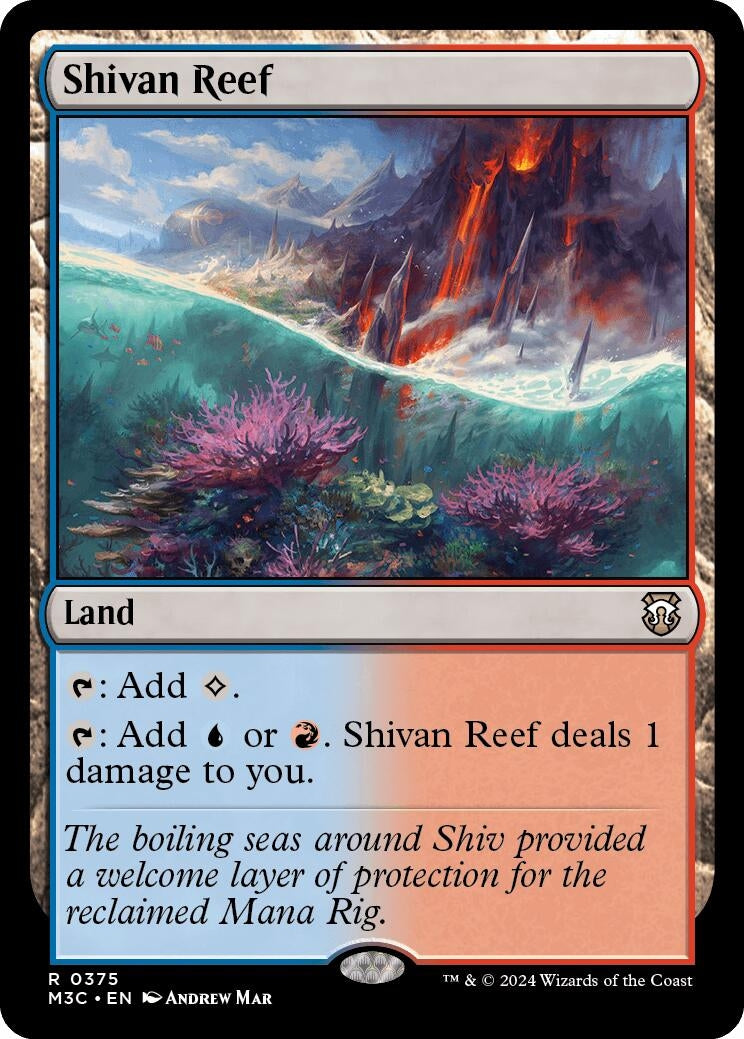 Shivan Reef (Ripple Foil) (375) (Commander: Modern Horizons 3)