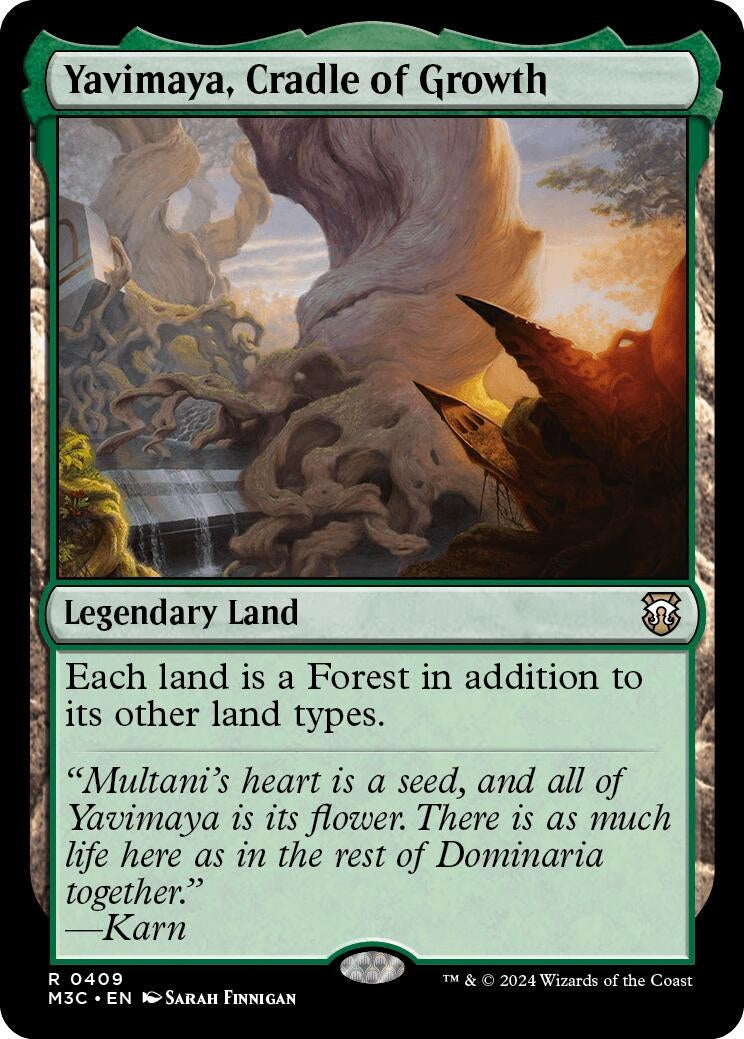 Yavimaya, Cradle of Growth (409) (Commander: Modern Horizons 3) (M3C)