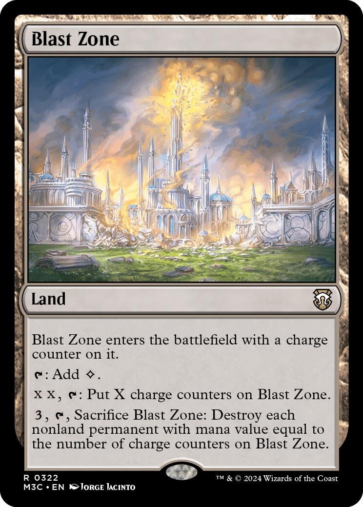 Blast Zone (Ripple Foil) (322) (Commander: Modern Horizons 3)