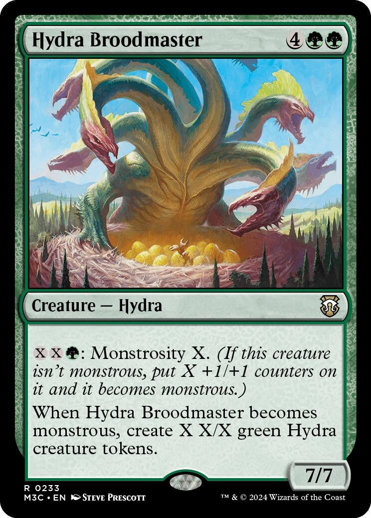 Hydra Broodmaster (Ripple Foil) (233) (Commander: Modern Horizons 3)