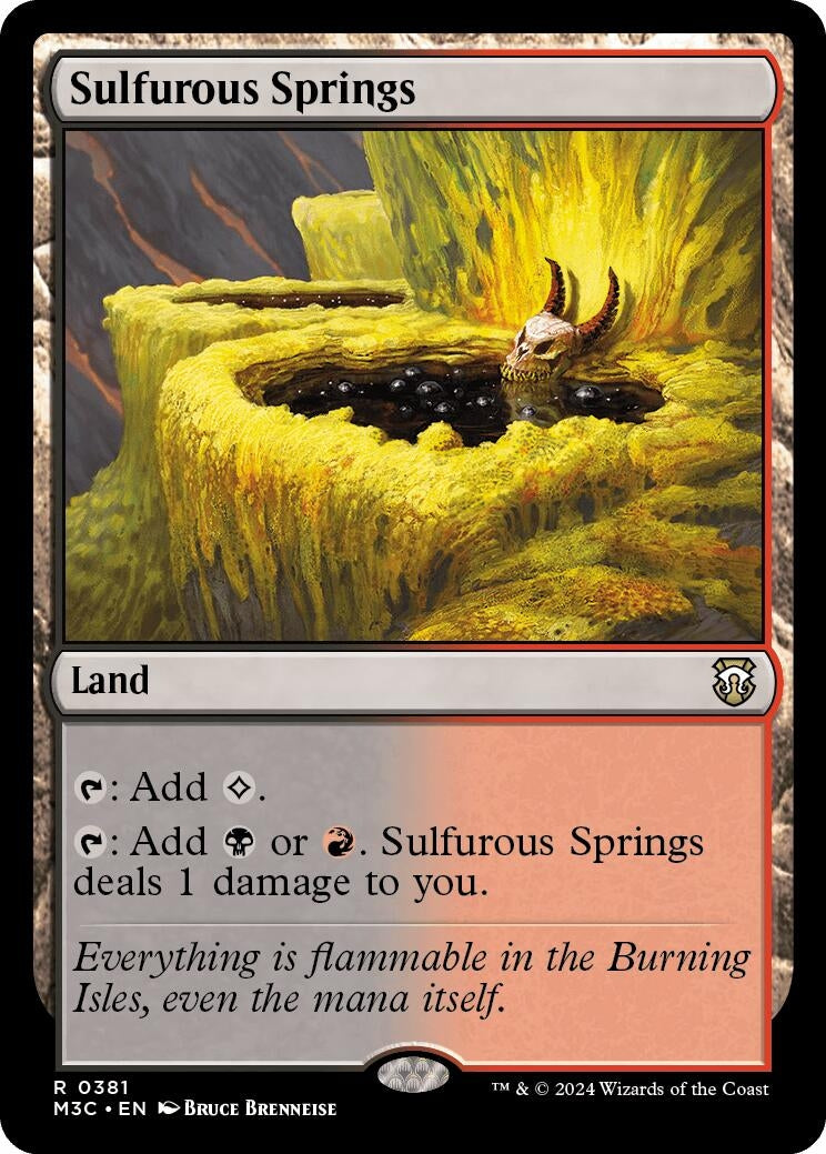Sulfurous Springs (Ripple Foil) (381) (Commander: Modern Horizons 3)