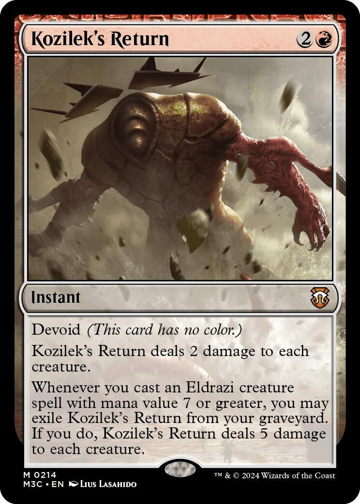Kozilek's Return (Ripple Foil) (214) (Commander: Modern Horizons 3)