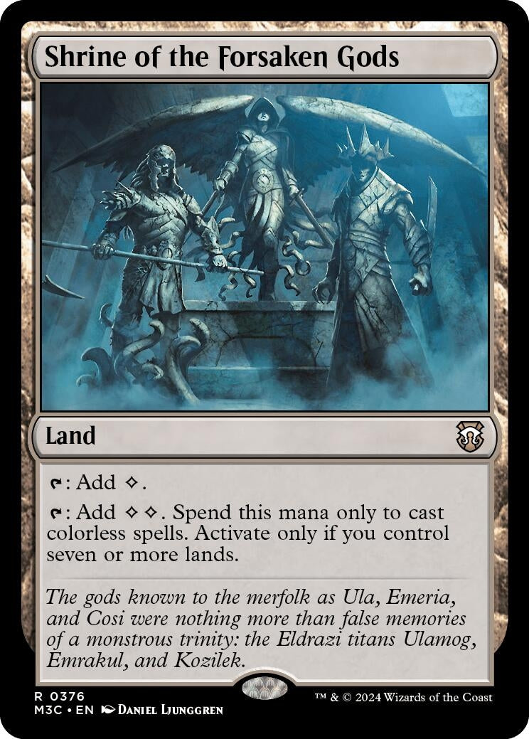 Shrine of the Forsaken Gods (Ripple Foil) (376) (Commander: Modern Horizons 3)