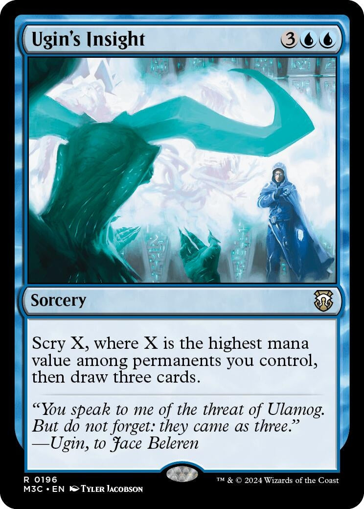 Ugin's Insight (Ripple Foil) (196) (Commander: Modern Horizons 3)