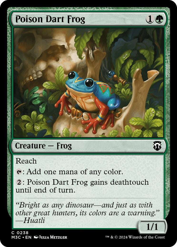 Poison Dart Frog (Ripple Foil) (238) (Commander: Modern Horizons 3)