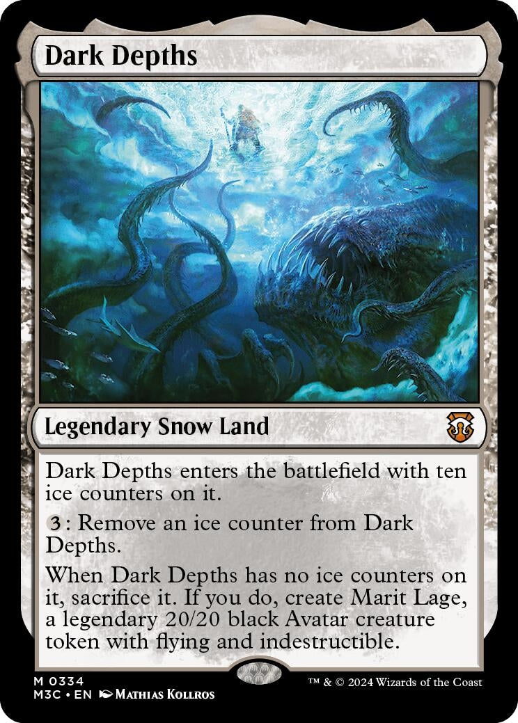 Dark Depths (Ripple Foil) (334) (Commander: Modern Horizons 3)