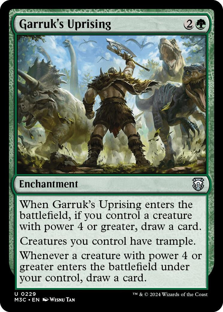 Garruk's Uprising (Ripple Foil) (229) (Commander: Modern Horizons 3)