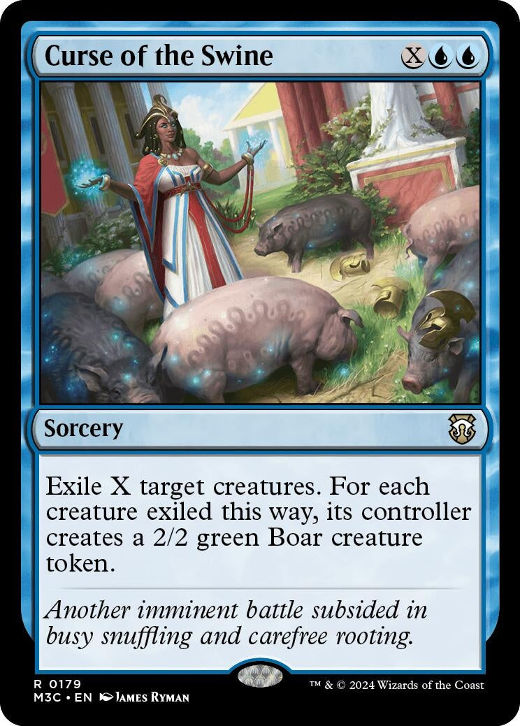 Curse of the Swine (Ripple Foil) (179) (Commander: Modern Horizons 3)
