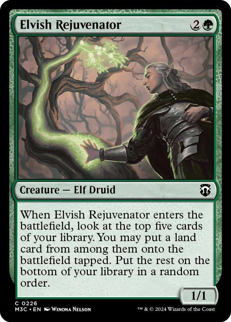 Elvish Rejuvenator (Ripple Foil) (226) (Commander: Modern Horizons 3)