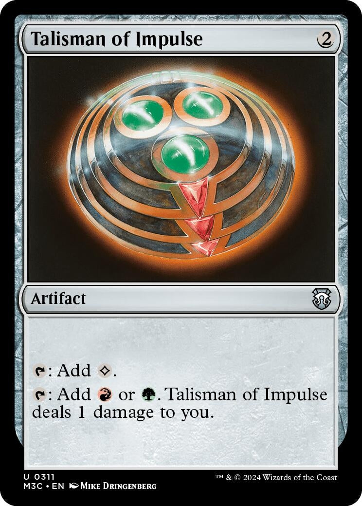 Talisman of Impulse (Ripple Foil) (311) (Commander: Modern Horizons 3)