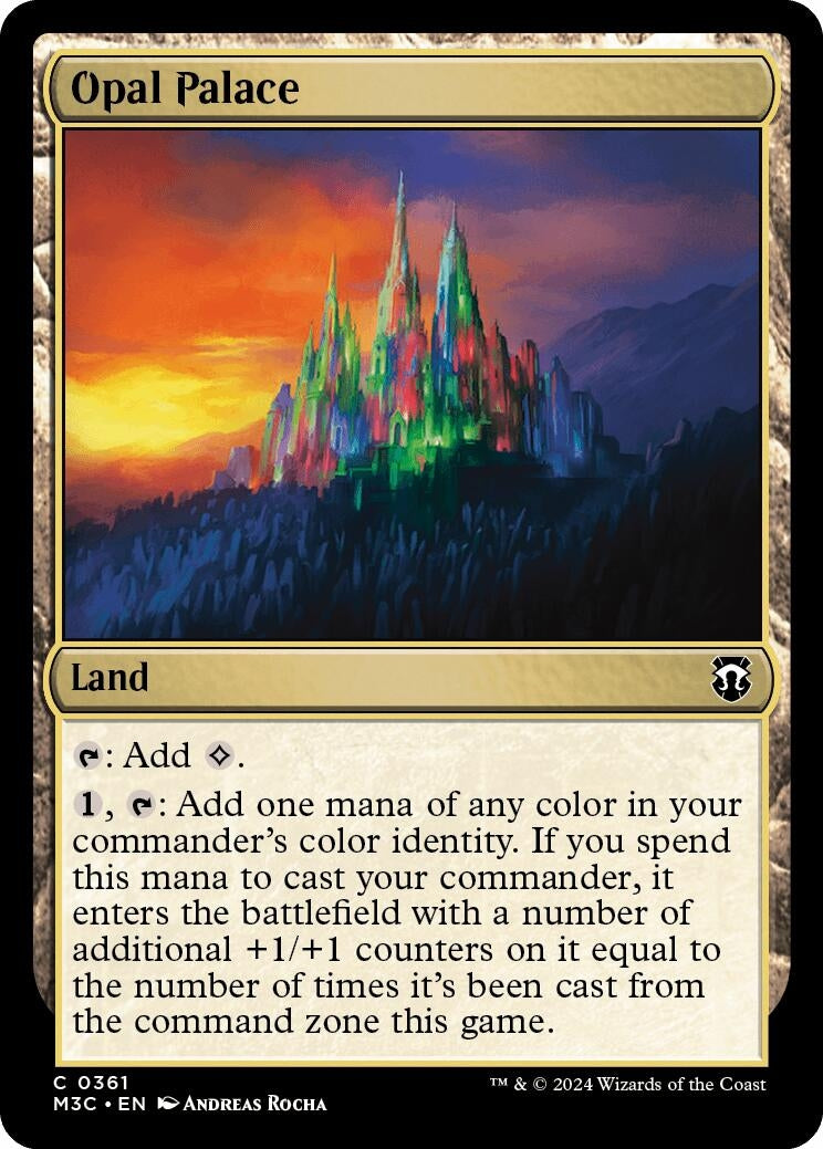 Opal Palace (Ripple Foil) (361) (Commander: Modern Horizons 3)