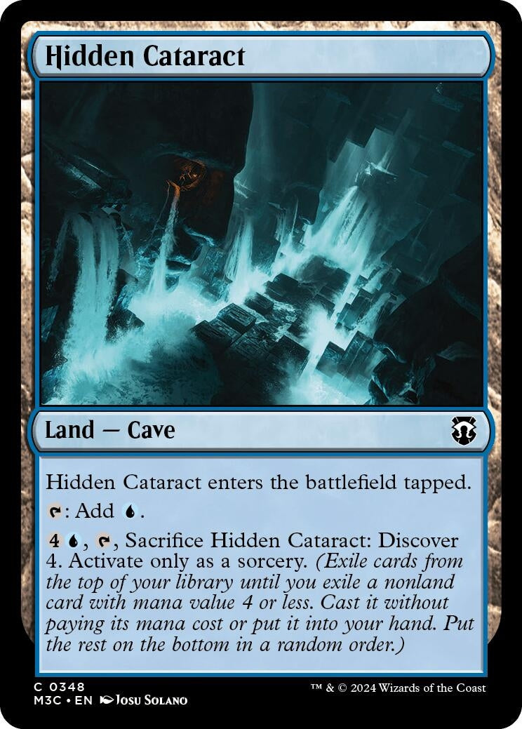 Hidden Cataract (Ripple Foil) (348) (Commander: Modern Horizons 3)