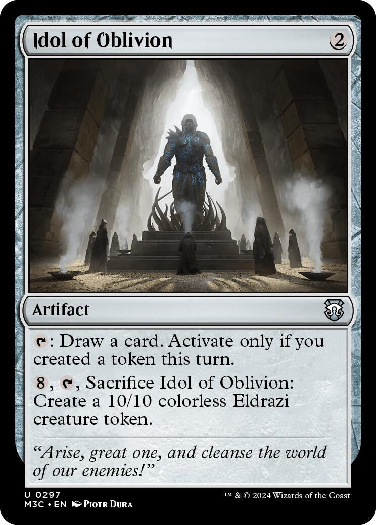 Idol of Oblivion (Ripple Foil) (297) (Commander: Modern Horizons 3)