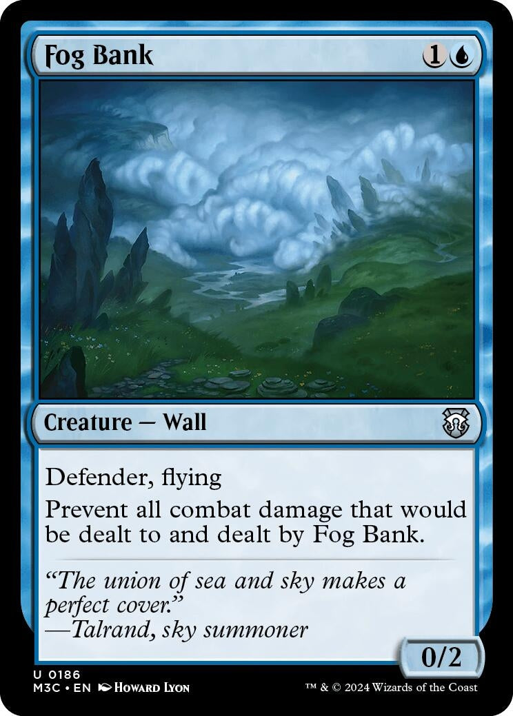 Fog Bank (Ripple Foil) (186) (Commander: Modern Horizons 3)