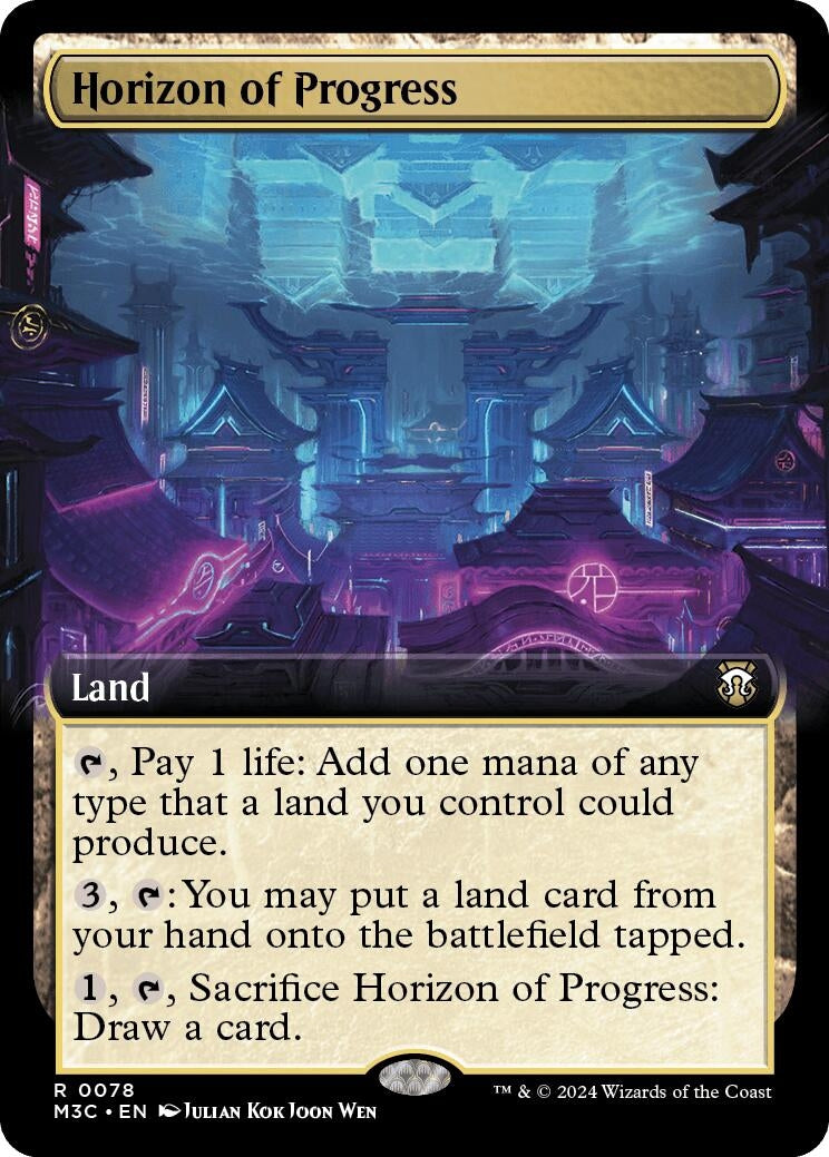 Horizon of Progress (Extended Art) (Ripple Foil) (78) (Commander: Modern Horizons 3)