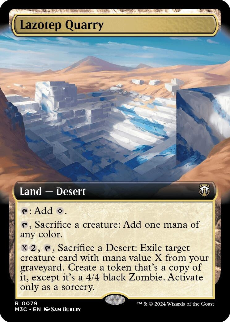 Lazotep Quarry (Extended Art) (Ripple Foil) (79) (Commander: Modern Horizons 3)