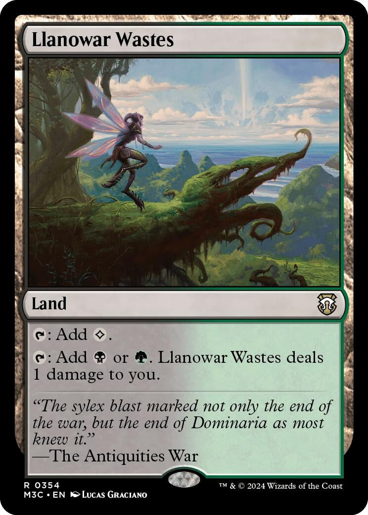 Llanowar Wastes (Ripple Foil) (354) (Commander: Modern Horizons 3)