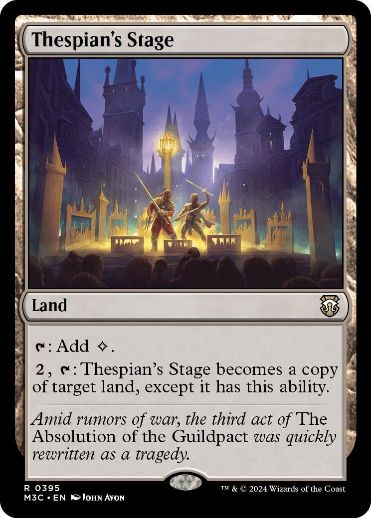 Thespian's Stage (Ripple Foil) (395) (Commander: Modern Horizons 3)